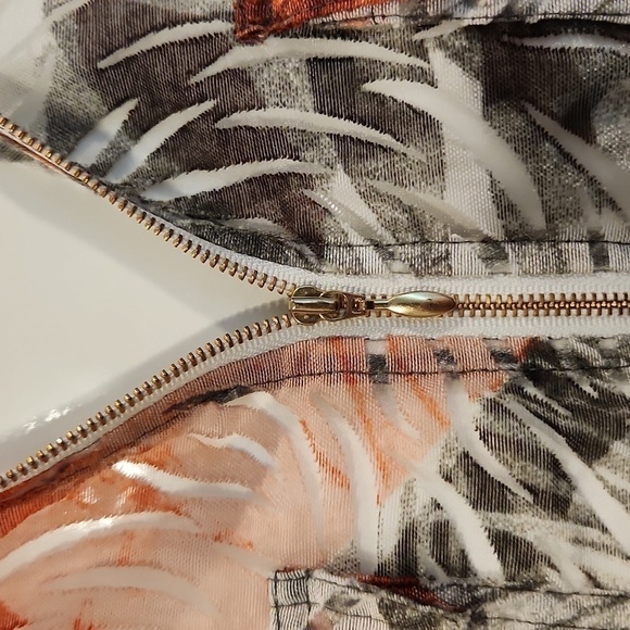 [Chico's] Semi Sheer Burnt Out Design Zip Jacket - Size 2 - Picture 5 of 10